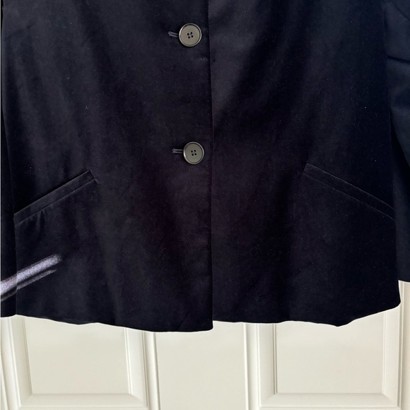 Talbots Navy Blue Velvet Jacket, Size 10 Petite - Picture 8 of 12
